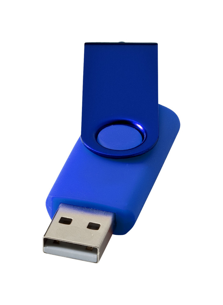 Clé USB publicitaire rotative métallisée
