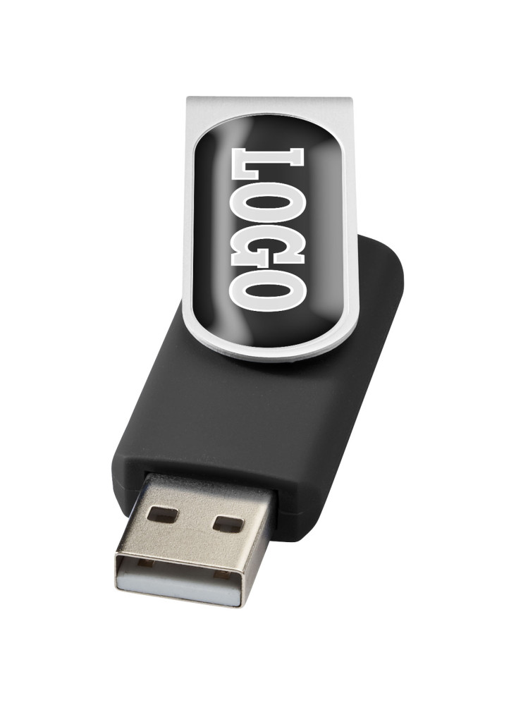Clé USB publicitaire rotative doming