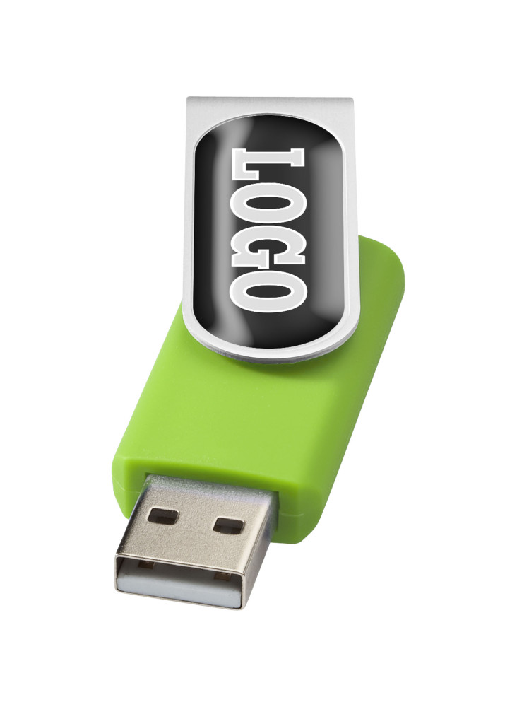 Clé USB publicitaire rotative doming