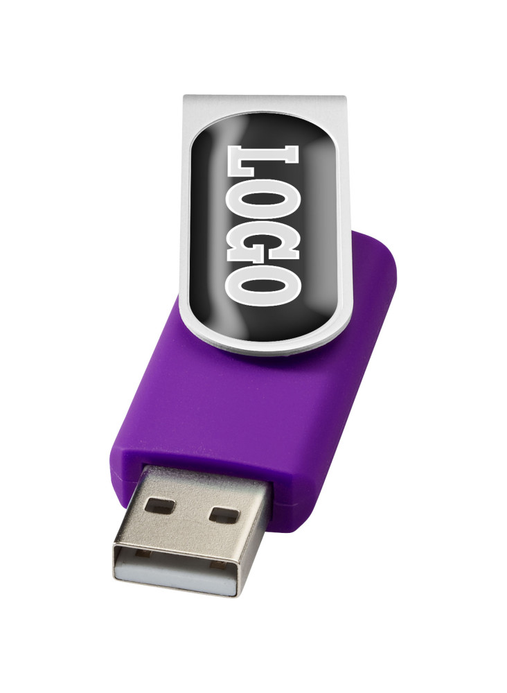 Clé USB publicitaire rotative doming