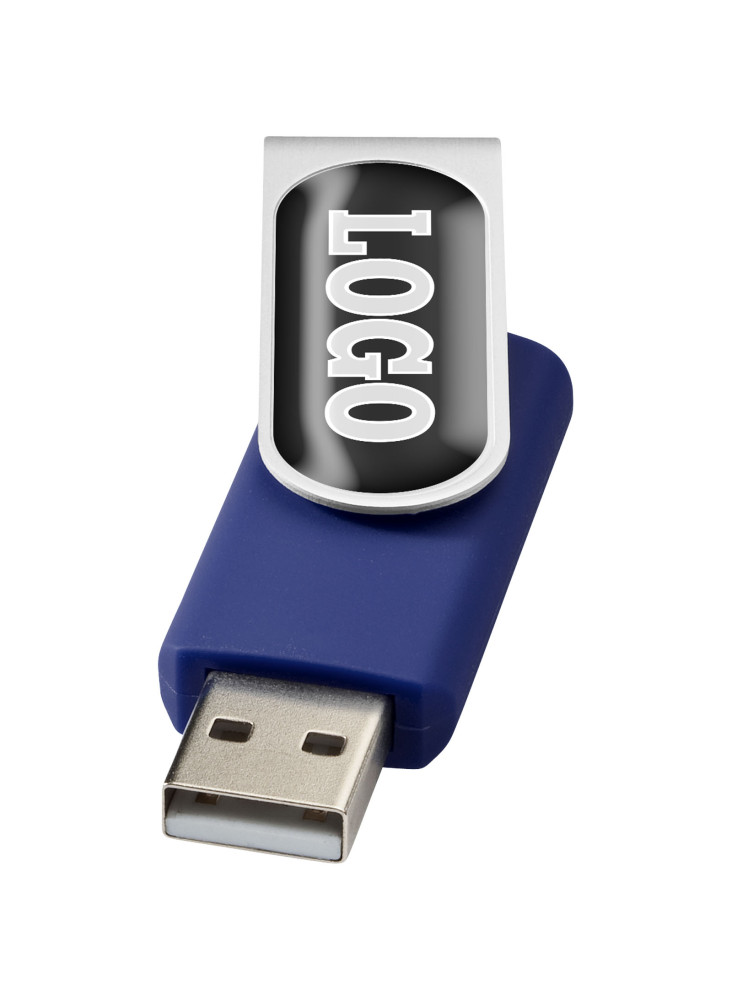 Clé USB publicitaire rotative doming