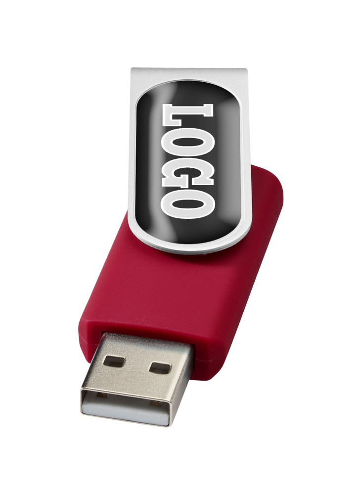 Clé USB publicitaire rotative doming