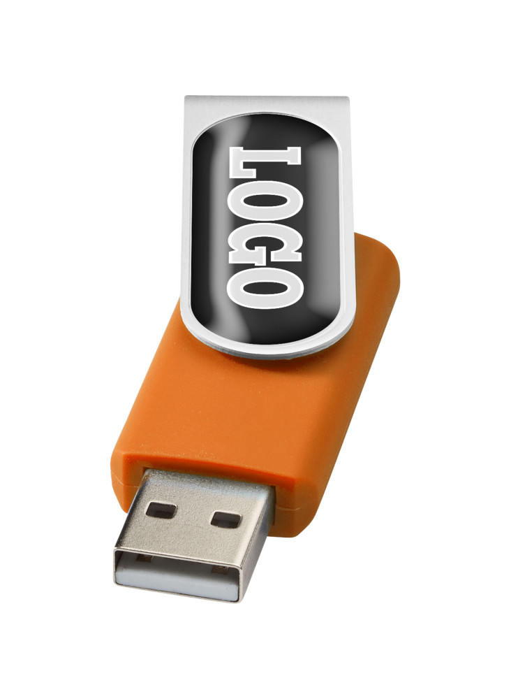 Clé USB publicitaire rotative doming