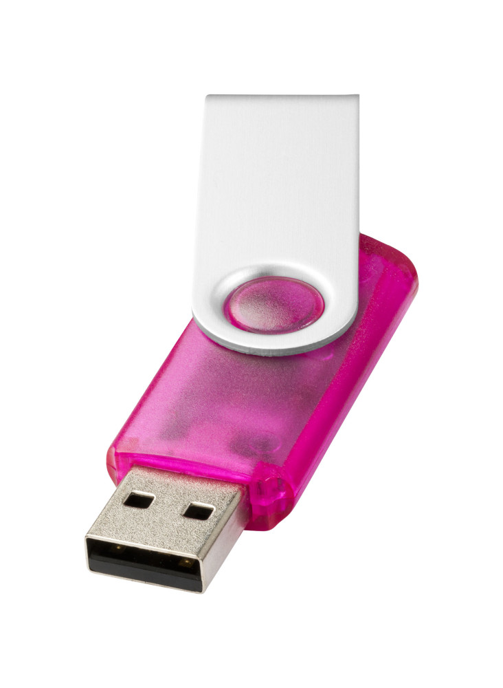 Clé USB publicitaire rotative translucide