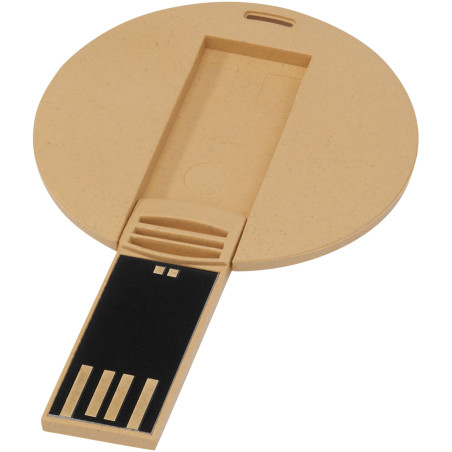 Clé USB publicitaire ronde biodégradable
