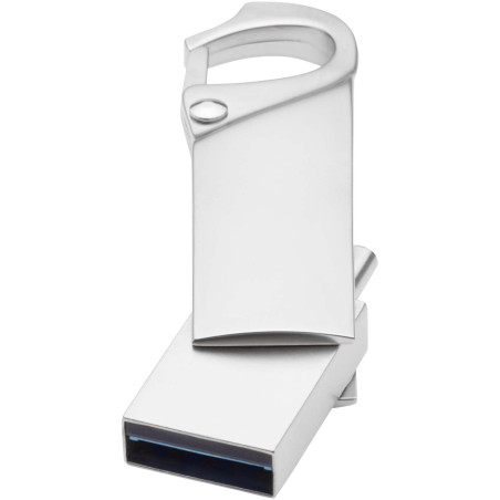 Clé USB publicitaire 3.0 type C avec mousqueton