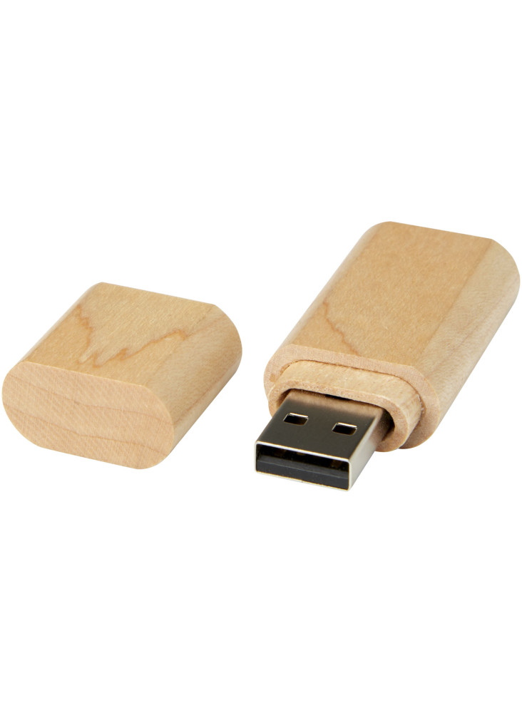 Clé USB publicitaire 3.0 bois avec porte-clés
