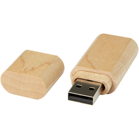 Clé USB publicitaire 3.0 bois avec porte-clés