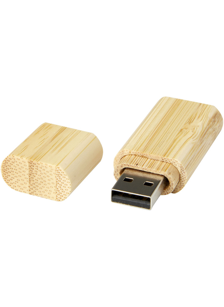 Clé USB publicitaire 3.0 bambou avec porte-clés