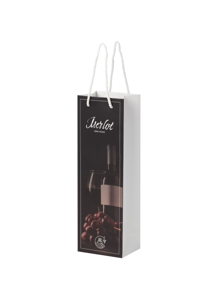 Sac publicitaire bouteille vin papier Integra