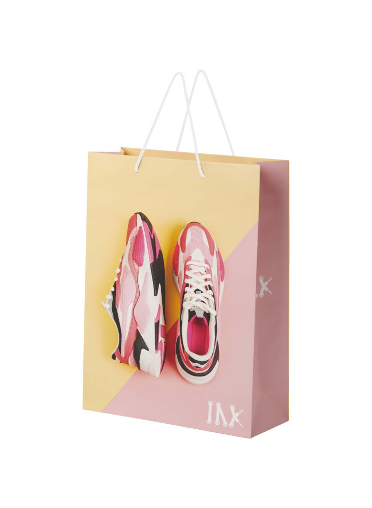 Sac publicitaire papier 170 g/m2 Integra fait à la main avec poignées torsadées en plastique, 31 x 12 x 41 cm