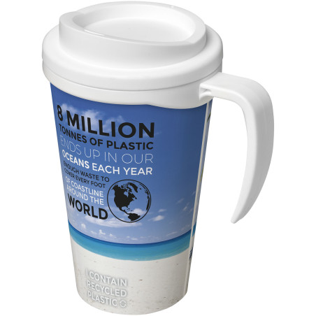 Mug publicitaire isotherme recyclé Brite-Americano® grande tasse 350 ml