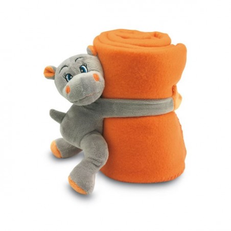 Plaid Polaire Enfant Hippopotame personnalisable