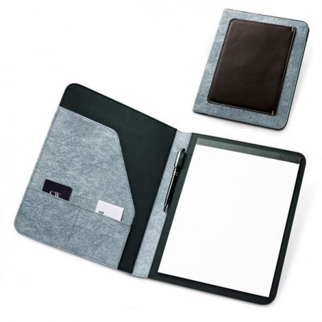 Conférencier A4 Feutre Simili Cuir