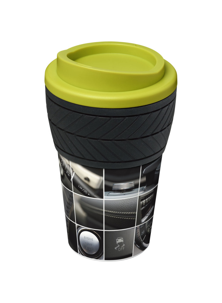 Gobelet publicitaire isotherme recyclé Brite-Americano® motif pneu 350 ml