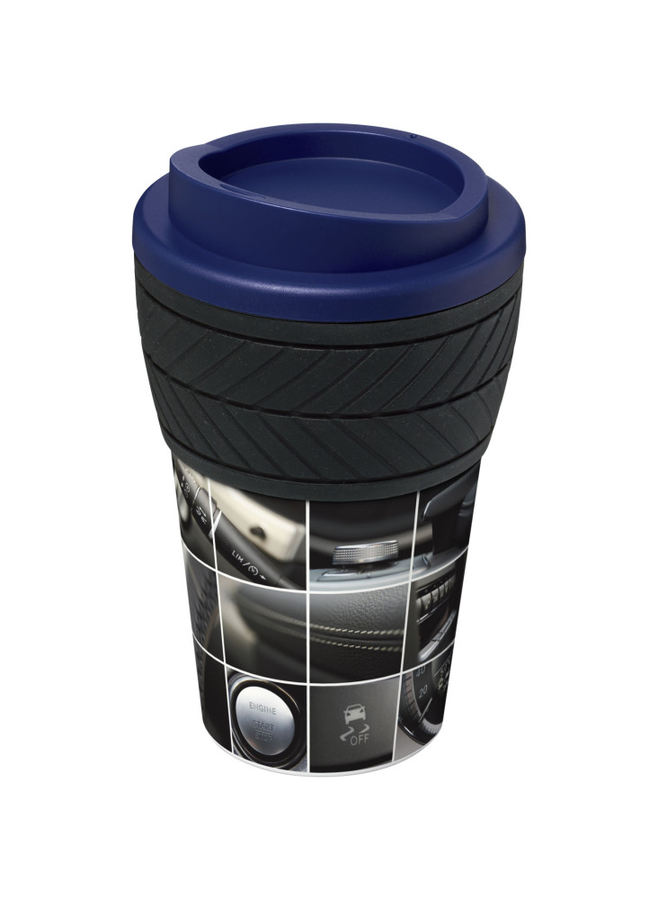 Gobelet publicitaire isotherme recyclé Brite-Americano® motif pneu 350 ml