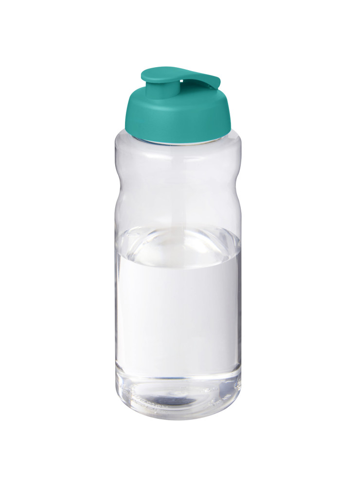 Bouteille publicitaire de sport H2O Active Base Pure 1 L couvercle rabattable