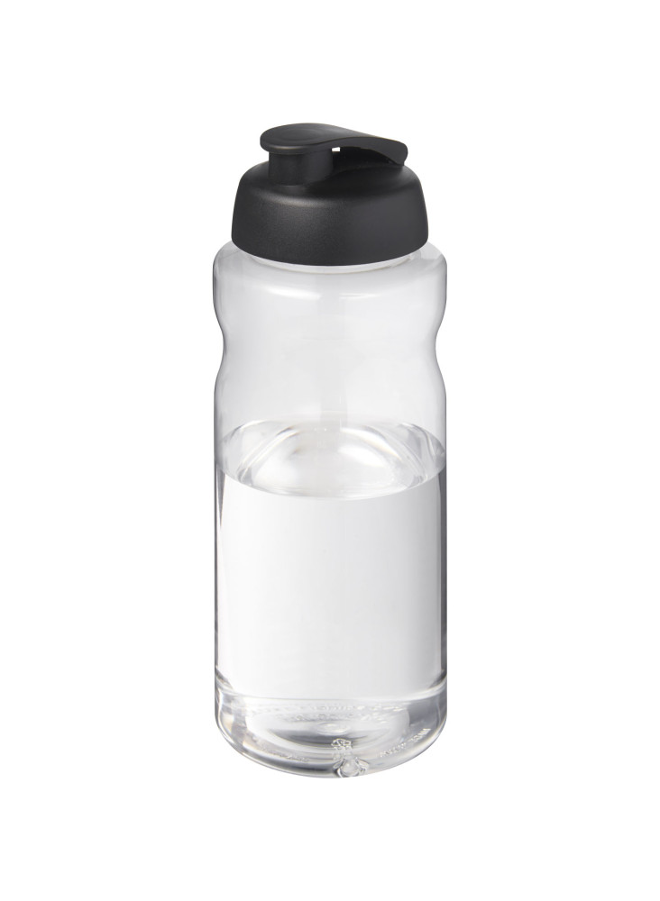 Bouteille publicitaire de sport H2O Active Base Pure 1 L couvercle rabattable