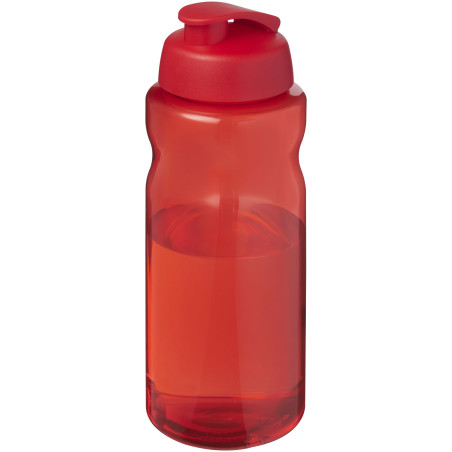 Bouteille publicitaire de sport H2O Active Eco Big Base 1 L recyclée couvercle rabattable