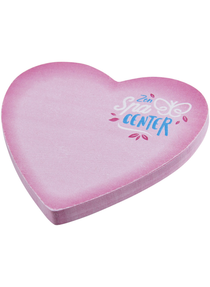 Post-its recyclés Sticky-Mate® en forme de cœur