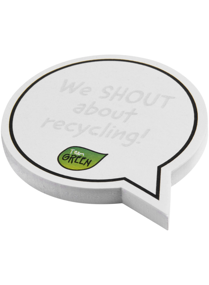 Post-its recyclés Sticky-Mate® en forme de bulles
