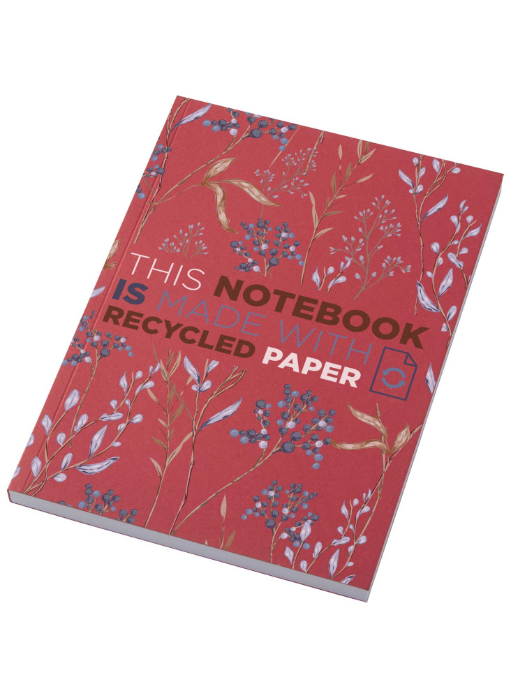 Cahier Novella Austen Colours A5 recyclé à couverture souple de 100 feuilles