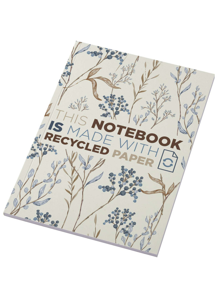 Cahier Novella Austen Colours recyclé A5 à couverture souple de 50 feuilles