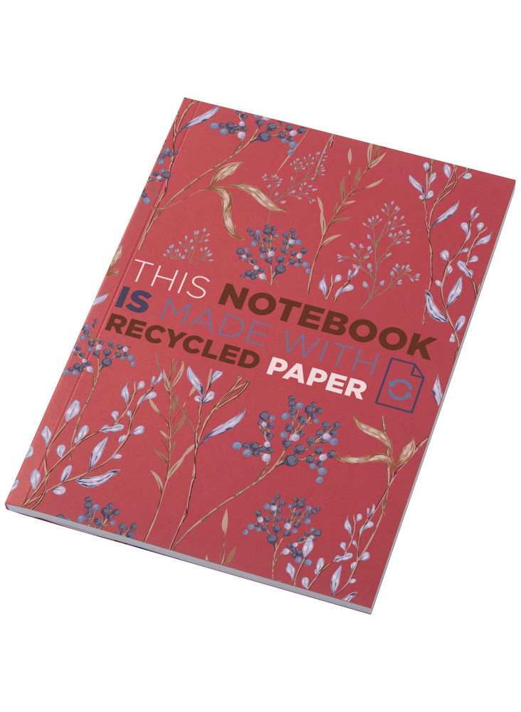 Cahier Novella Austen Colours recyclé A5 à couverture souple de 50 feuilles