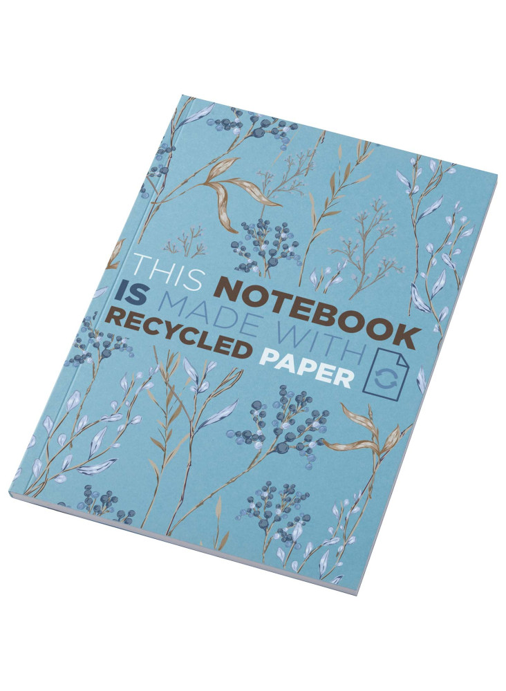 Cahier Novella Austen Colours recyclé A5 à couverture souple de 50 feuilles