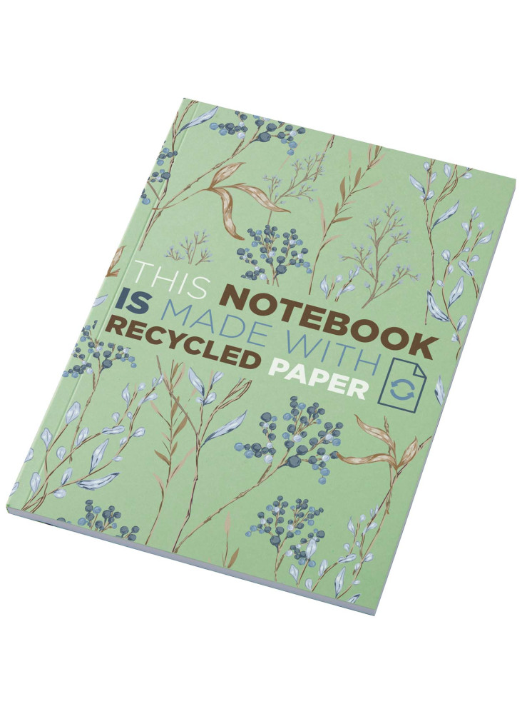 Cahier Novella Austen Colours recyclé A5 à couverture souple de 50 feuilles