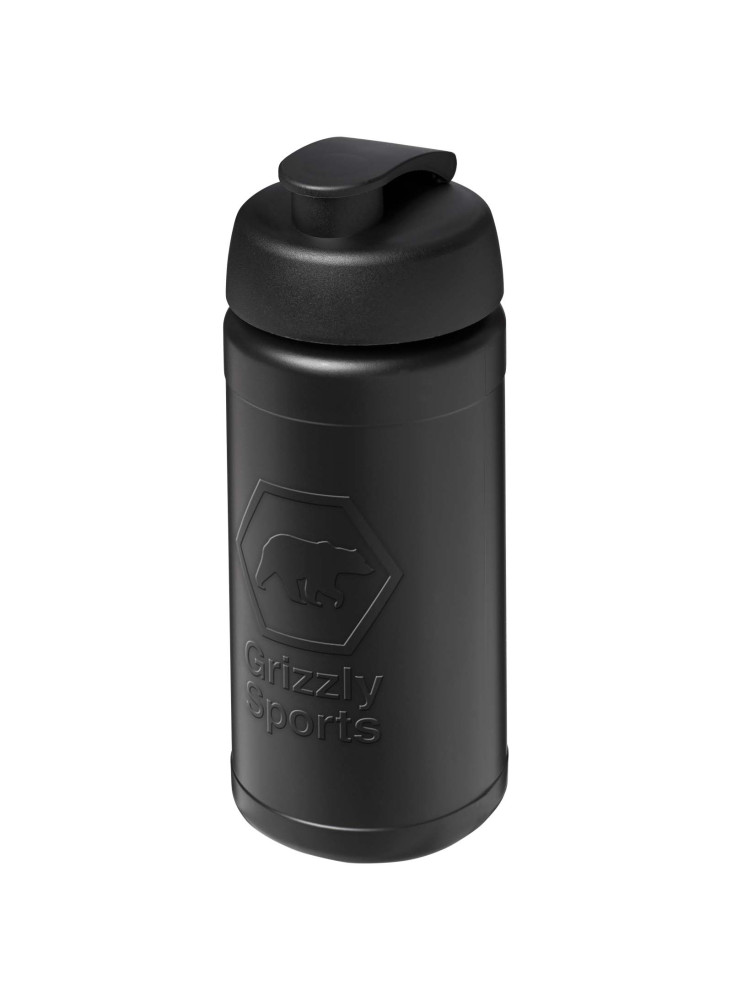 Bouteille de sport Baseline Rise de 500 ml recyclée avec couvercle rabattable