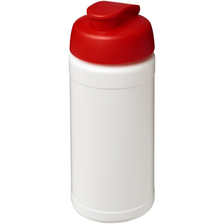 Bouteille de sport Baseline de 500 ml recyclée avec couvercle rabattable