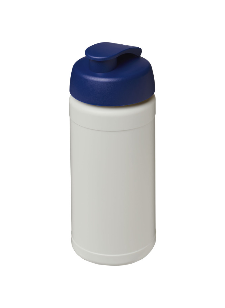 Bouteille publicitaire de sport Baseline recyclée 500 ml couvercle rabattable
