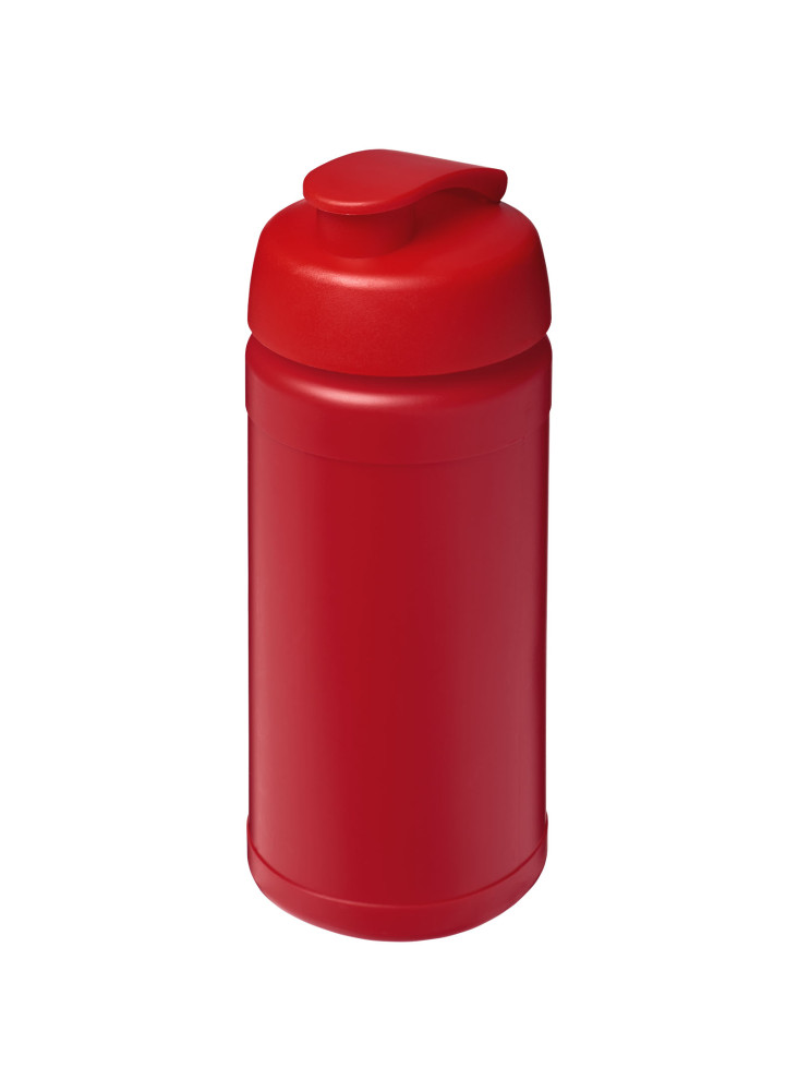 Bouteille publicitaire de sport Baseline recyclée 500 ml couvercle rabattable