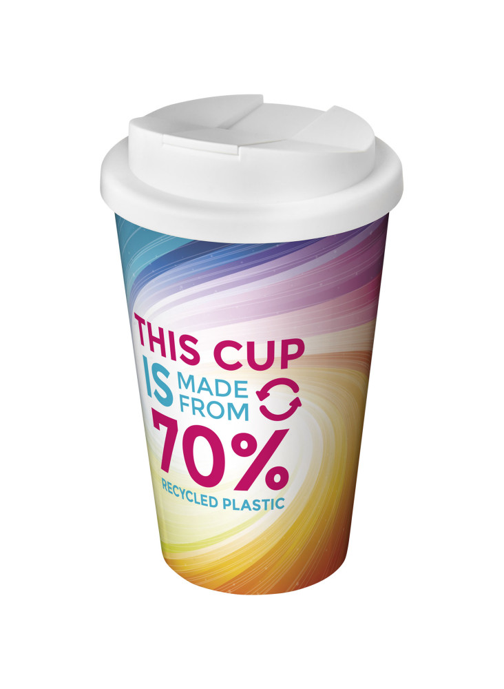 Gobelet avec isolation Brite-Americano® Eco de 350 ml et anti-déversement