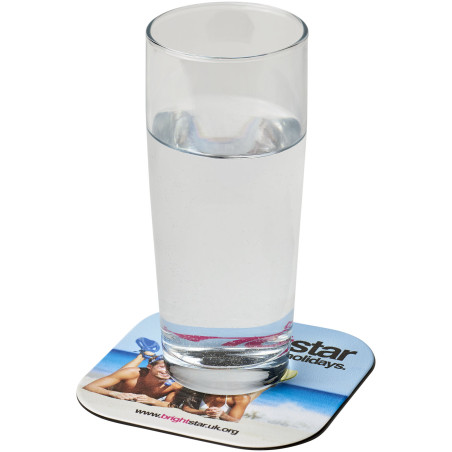 Sous-verre carré publicitaire recyclé Brite-Mat