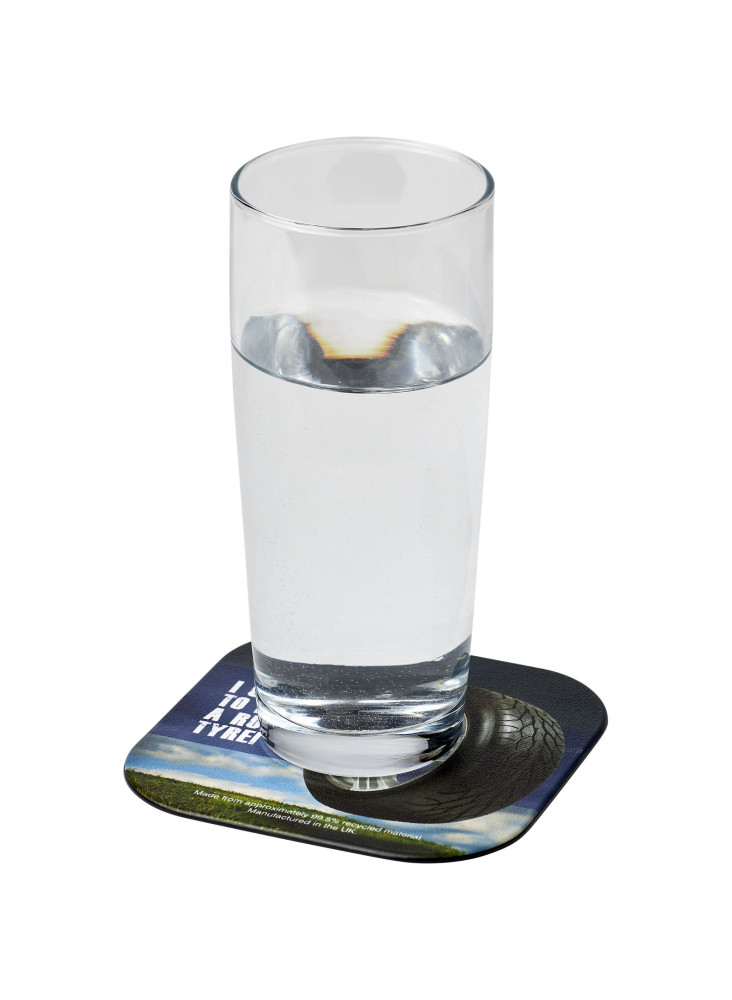 Sous-verre carré Brite-Mat® en pneu