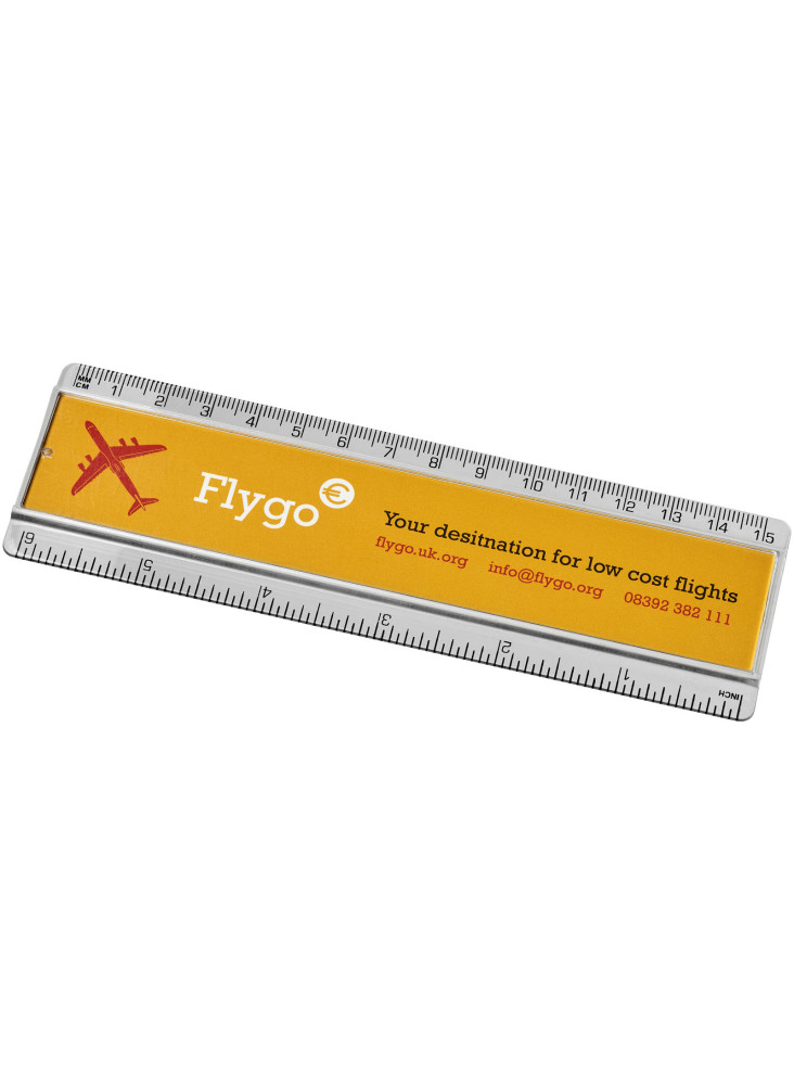 Règle en plastique Ellison 15 cm avec insertion de papier décoratif