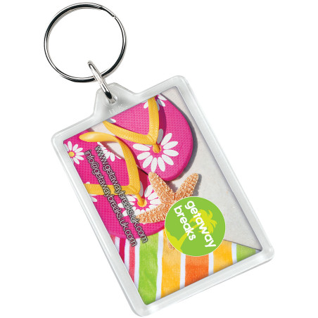 Porte-clés rectangulaire publicitaire C1 Vito