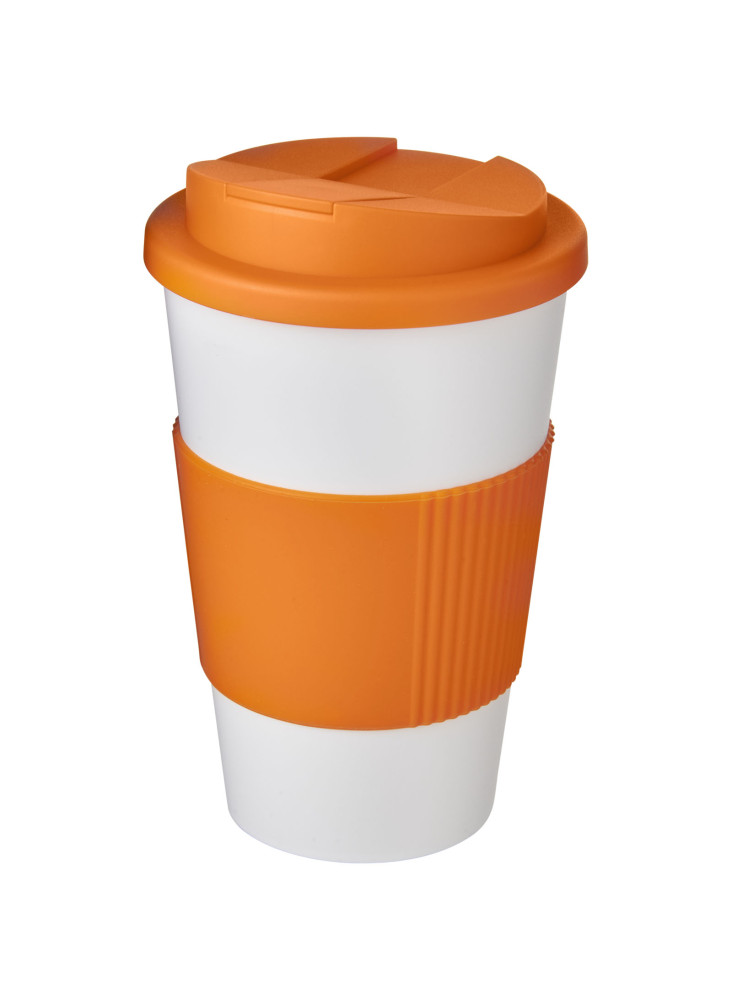 Gobelet isolant Americano® 350ml avec bandeau antidérapant et couvercle anti-fuite