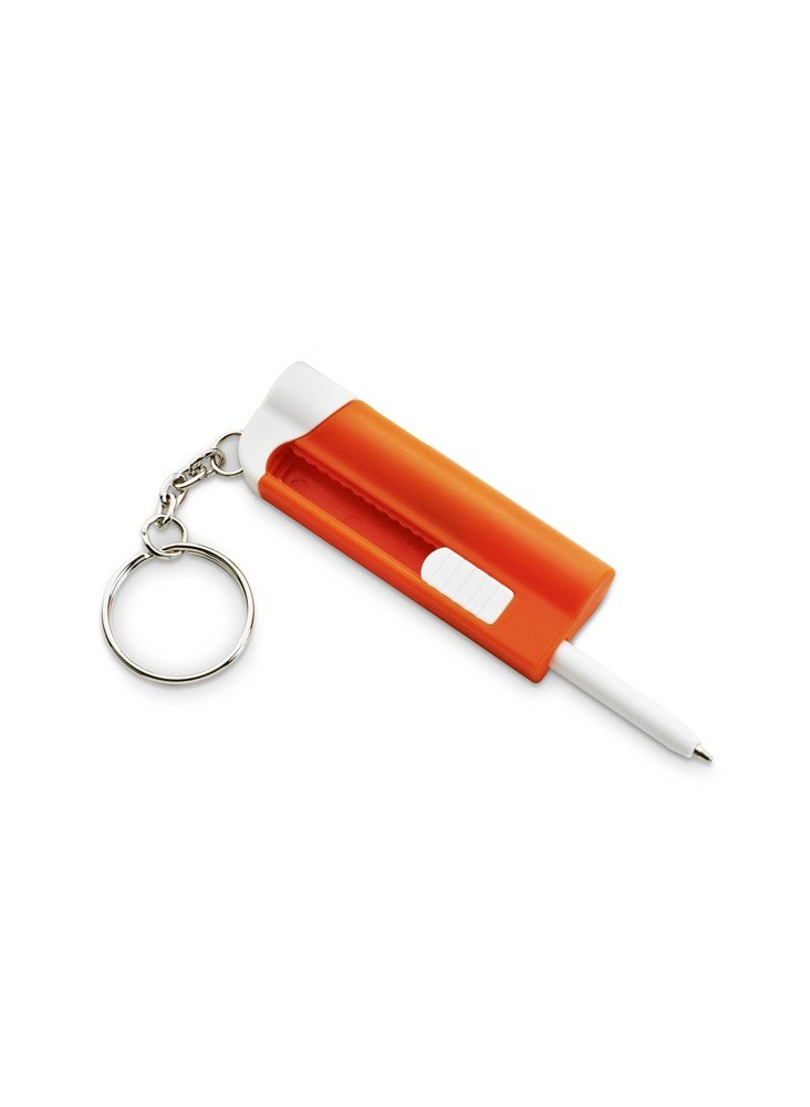 Porte-clés avec stylo à bille LED promotionnel