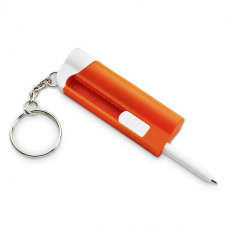 Porte-clés avec stylo à bille LED promotionnel
