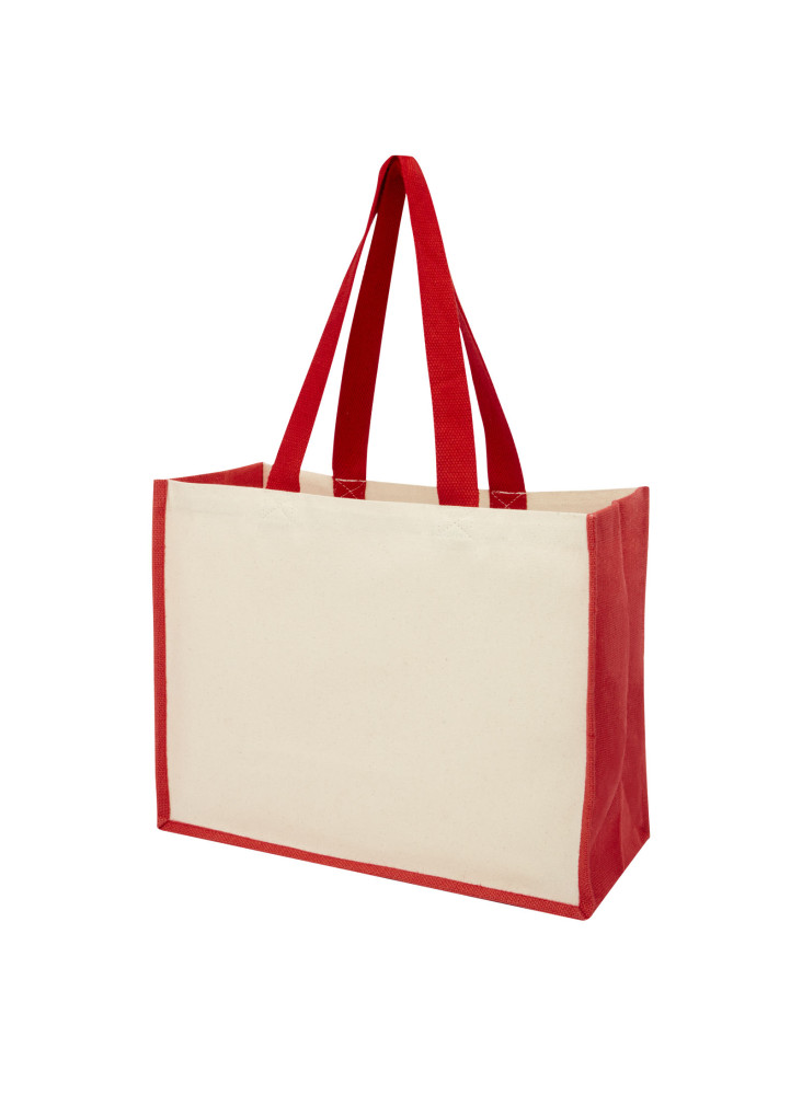 Sac publicitaire Varai en toile et jute 23 L