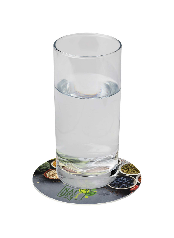 Dessous de verre publicitaire rond Lumin