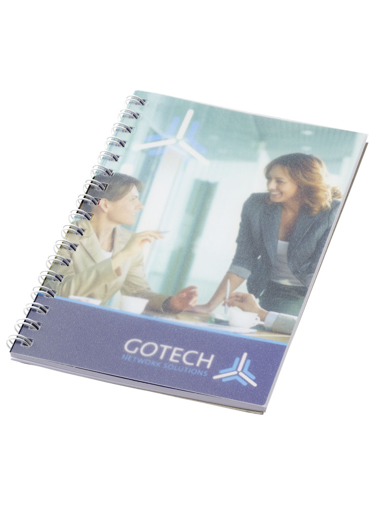 Cahier Desk-Mate® A6 à spirales avec couverture polypropylène