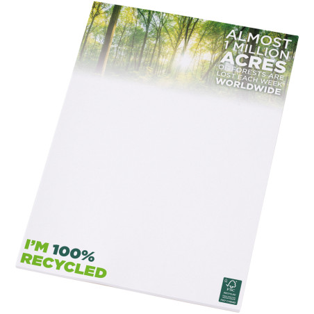 Bloc-notes publicitaire Desk-Mate A4 en papier recyclé