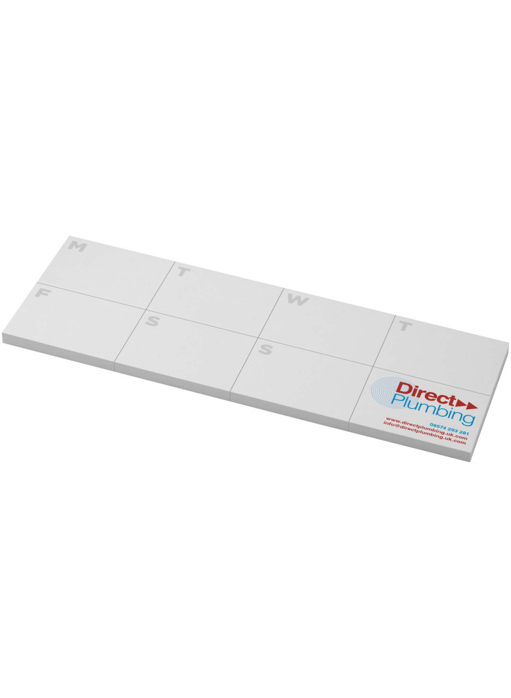 Notes autocollantes recyclées Sticky-Mate® avec agenda imprimé