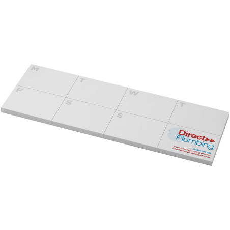 Notes autocollantes recyclées Sticky-Mate® avec agenda imprimé