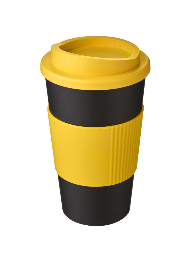 Gobelet publicitaire isotherme Americano® 350 ml à poignée silicone