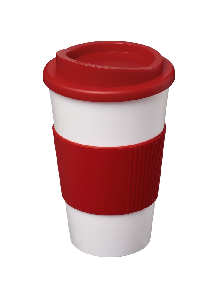 Gobelet publicitaire isotherme Americano® 350 ml à poignée silicone